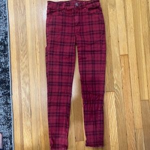 American eagle high rise plaid jegging